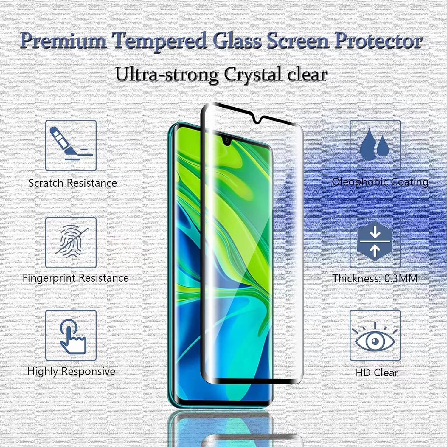 6IN1 For Xiaomi Mi 10 Glass Mi - Curved Edge Screen ulasan dan harga