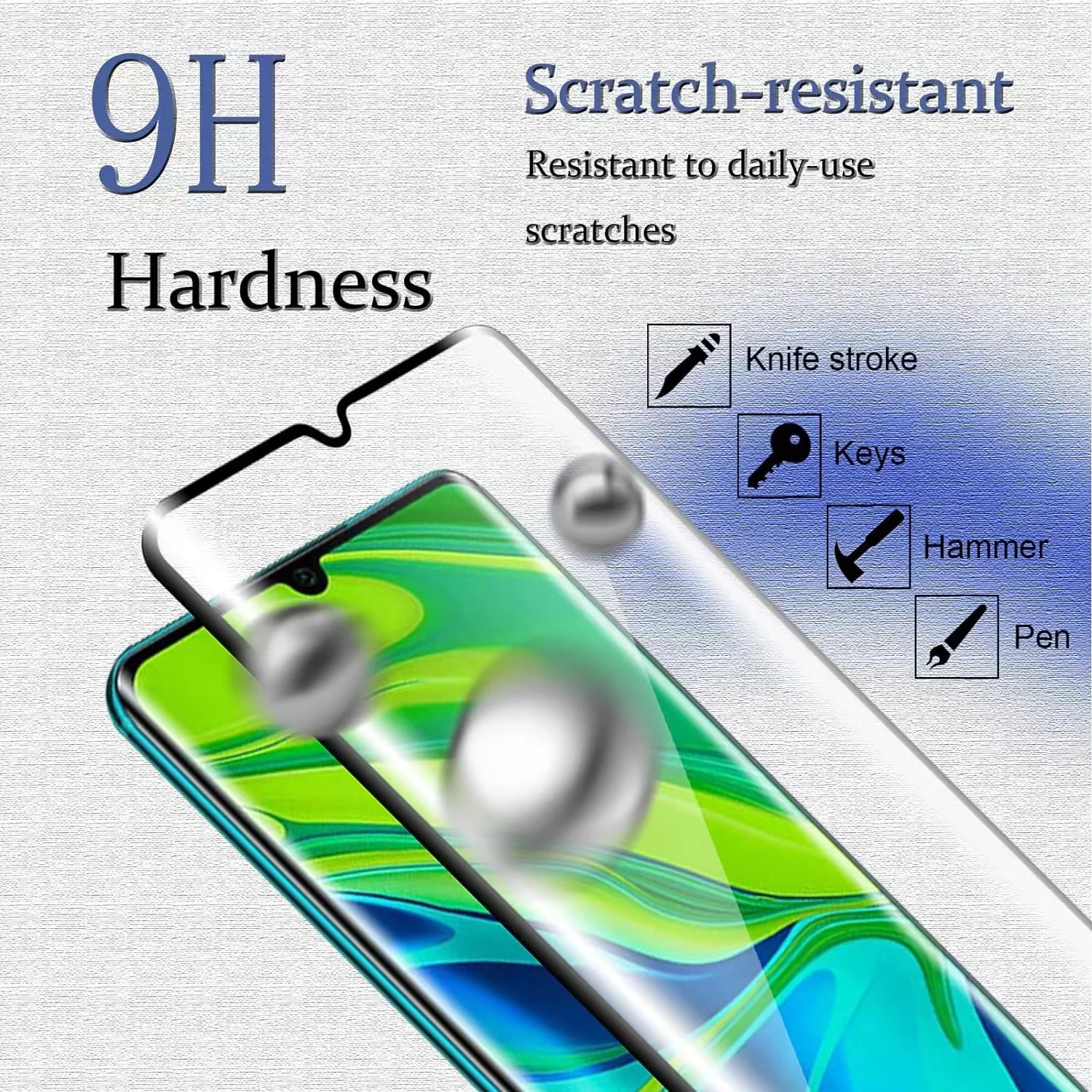 6IN1 For Xiaomi Mi 10 Glass Mi - Curved Edge Screen ulasan dan harga