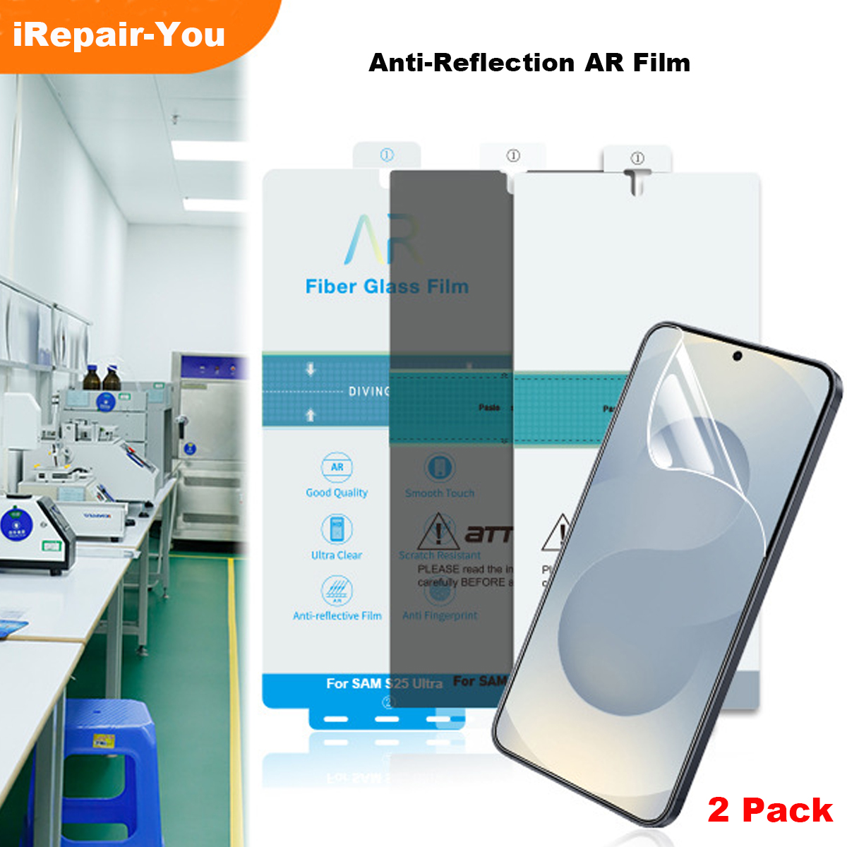 2 Pack Anti-Reflective AR Film - Screen Alignment Tool ulasan dan harga