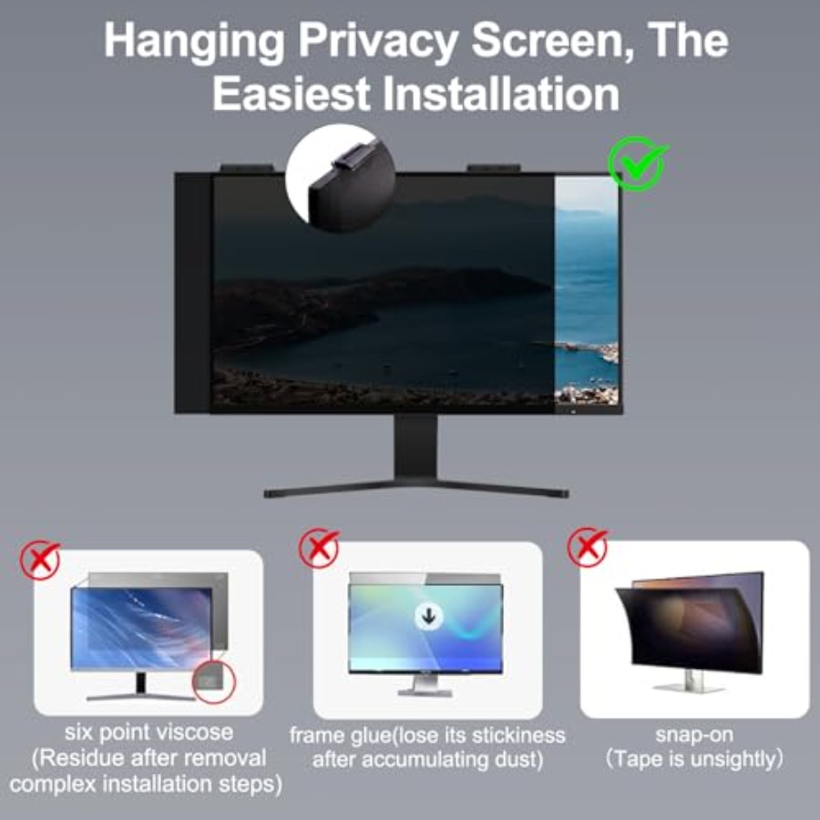 [2-Pack] 24 Inch Privacy Scree - Privacy Filter 2Pack ulasan dan harga