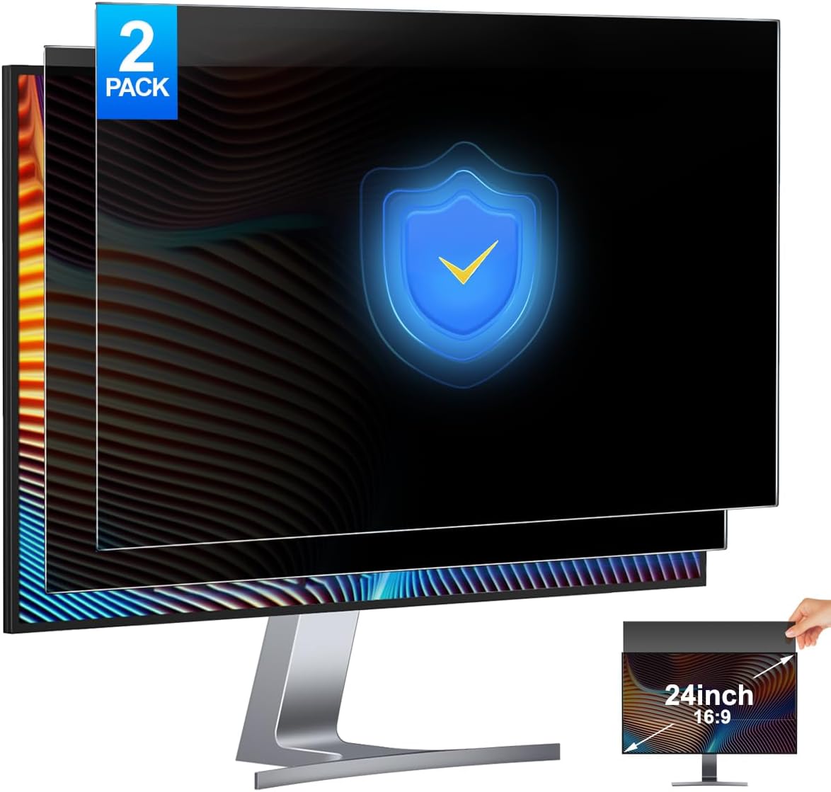 2 Pack 24 Inch Computer Privac - Privacy Filter 2Pack ulasan dan harga