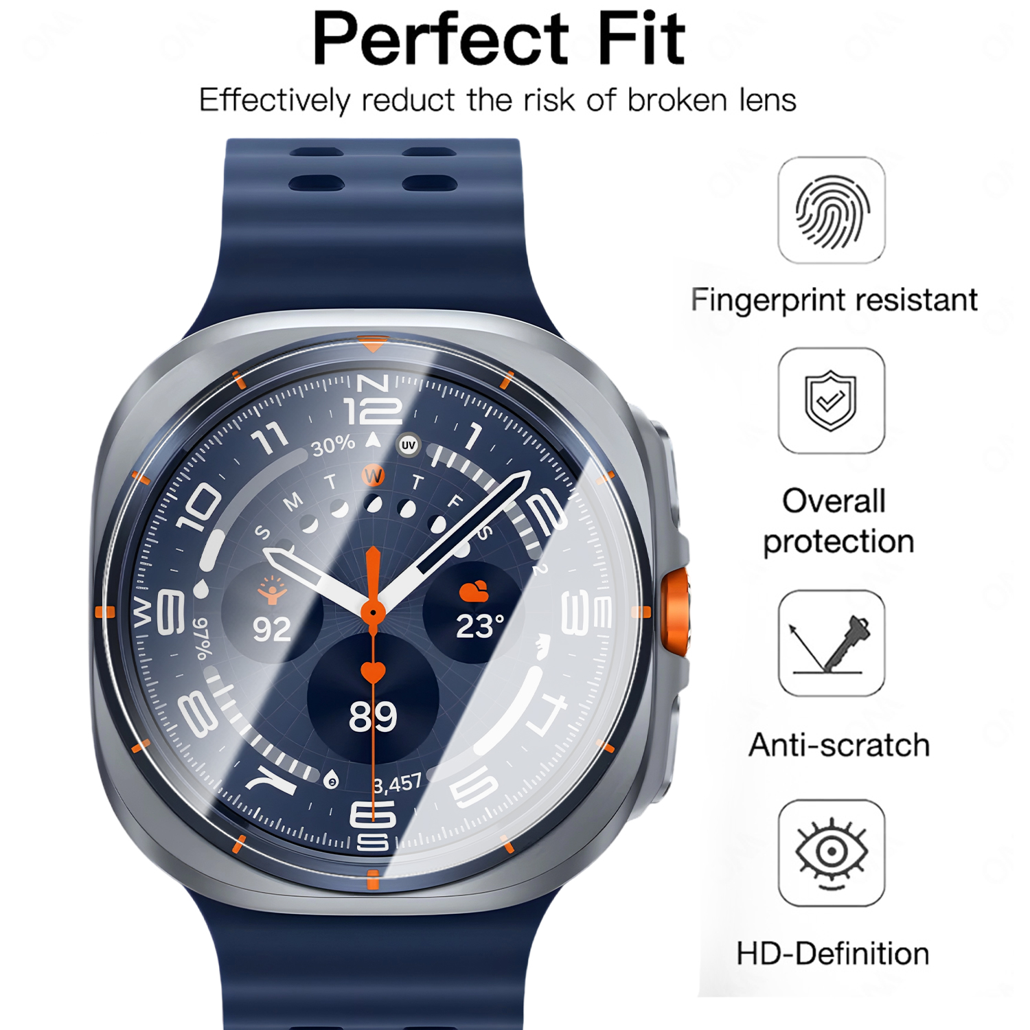 For Samsung Galaxy Watch Ultra - Glass Protector Auto ulasan dan harga