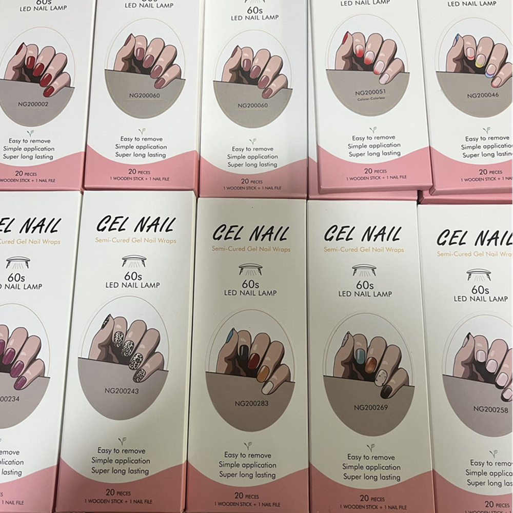 16/18/20Tips French Gel Nail S - Full Cover Adhesive ulasan dan harga