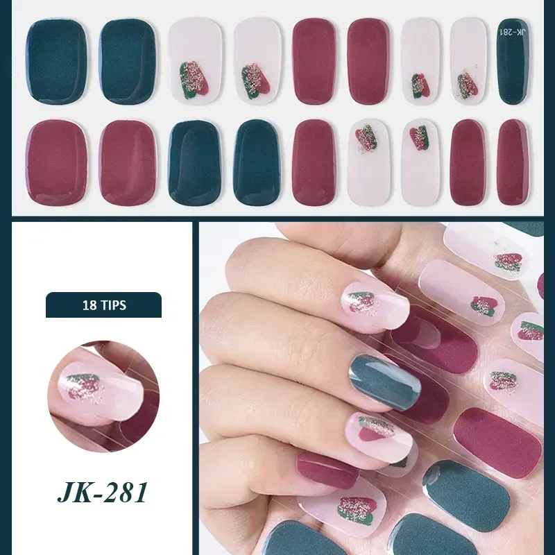 16/18/20Tips French Gel Nail S - Full Cover Adhesive ulasan dan harga