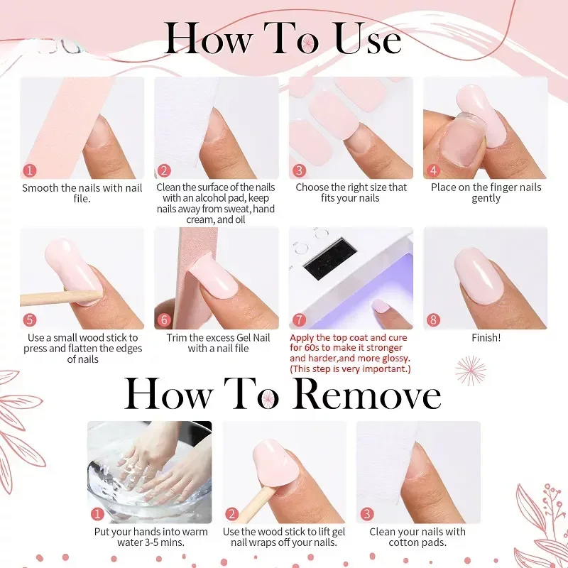 16/18/20Tips French Gel Nail S - Full Cover Adhesive ulasan dan harga